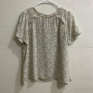 Great condition loft floral blouse size m